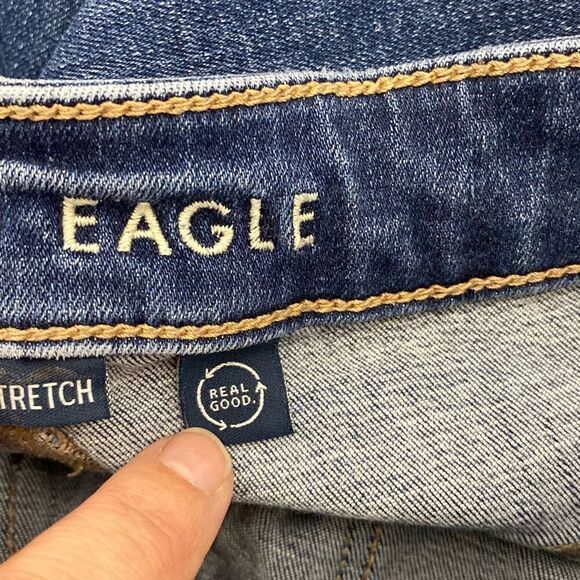American Eagle Women's Blue Next Level Stretch High Rise Jegging Size 10 - Picture 8 of 11